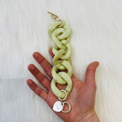 Oversize zöld karkötő