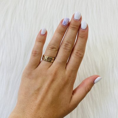 Vastag arany láncos gyűrű