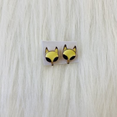 Sárga róka fülbevaló