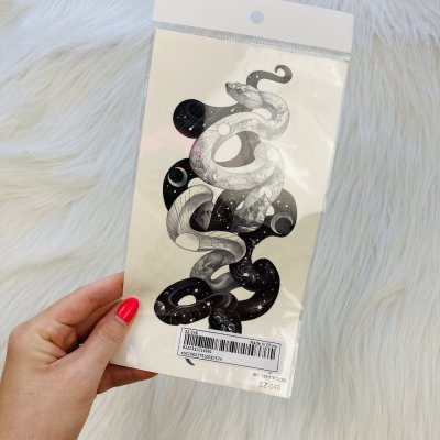 Kígyós nagy ideiglenes tetoválás