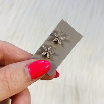 Kisvirág aranyozott fülbevaló