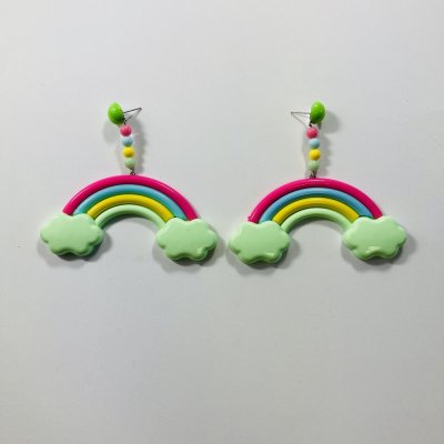 Szivárványos fülbevaló