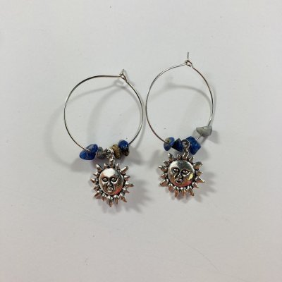 Ásványos Nap fülbevaló