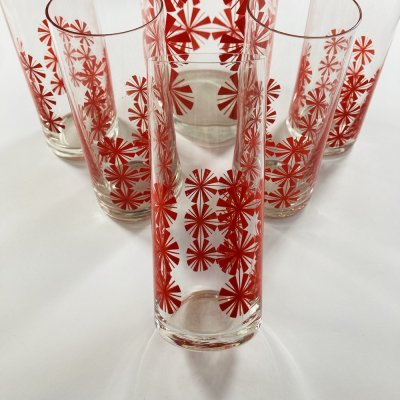 Piros retró italos készlet