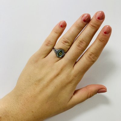 Sárga szemes gyűrű