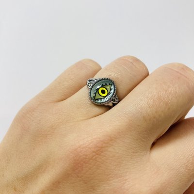 Sárga szemes gyűrű