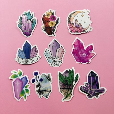 Ásványos matrica csomag