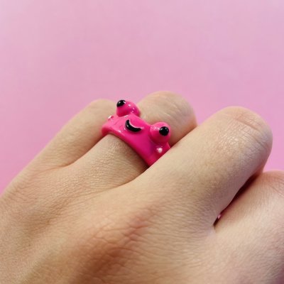 Pink Békás gyűrű