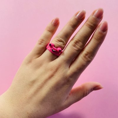 Pink Békás gyűrű