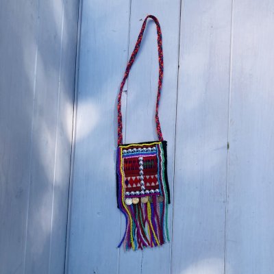 Boho díszes mini vintage táska
