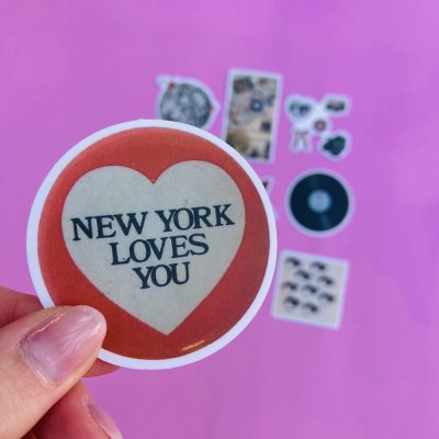 New York loves you matrica csomag