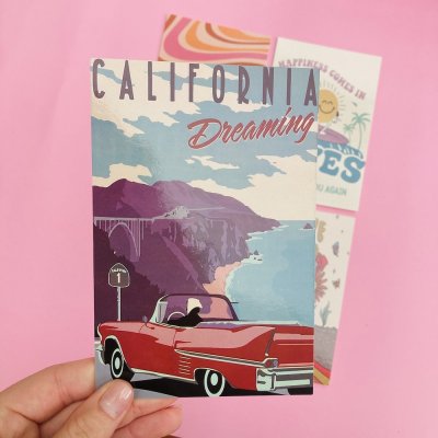 California képeslap csomag