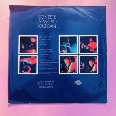 Egy este a metro klubban bakelit lemez