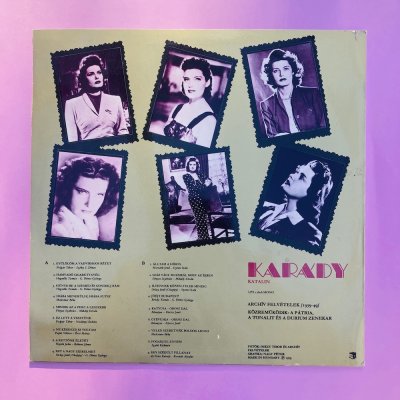 Karády Katalin bakelit lemez
