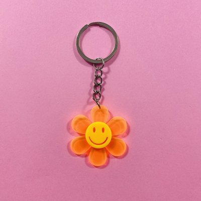 Virágos kulcstartó