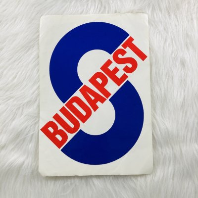 Retro Budapest matrica