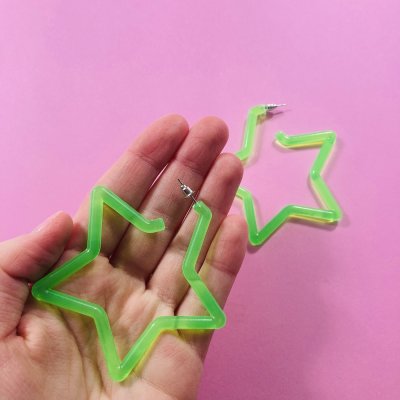 Nagy csillag fülbevaló