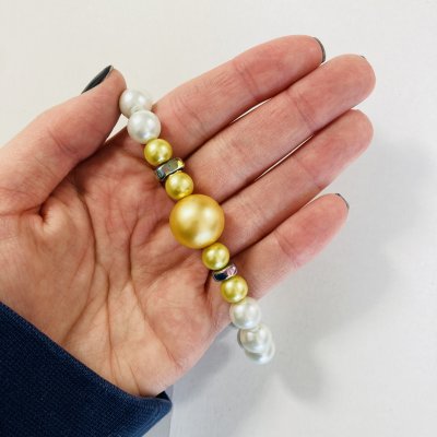 Vintage gyöngyös karkötő