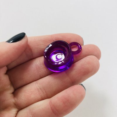 Retro lila bili medál