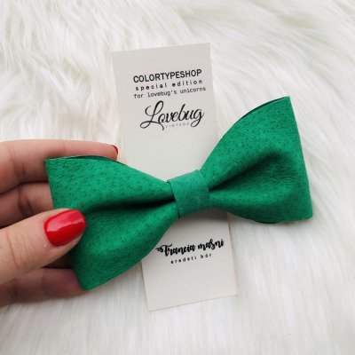 Francia masnis Colortype egyedi bőr hajcsat